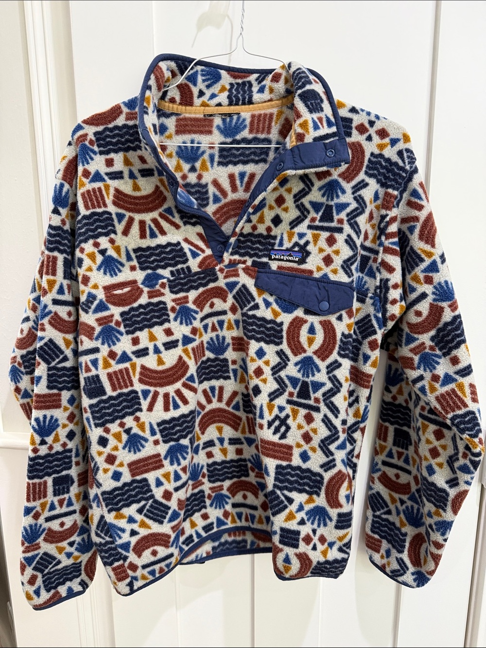 Patagonia Women’s Fleece Pullover - Navy, Rust, Cream, Yellow